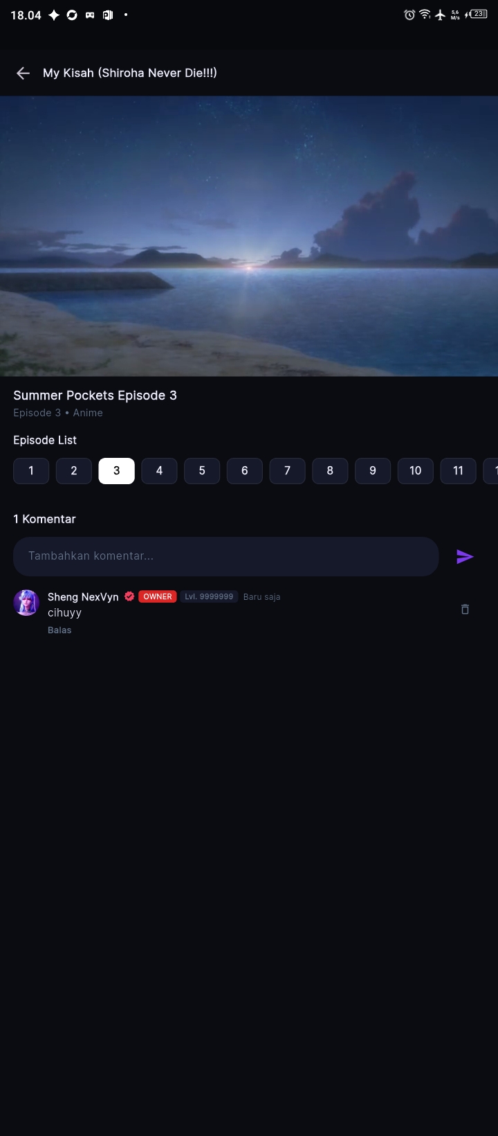 NexPlay Watch Page Screen